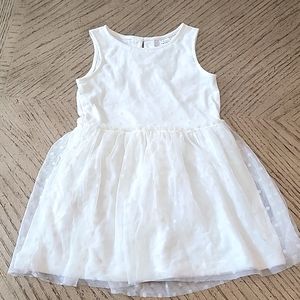 White sleeveless formal dress 3T Carters